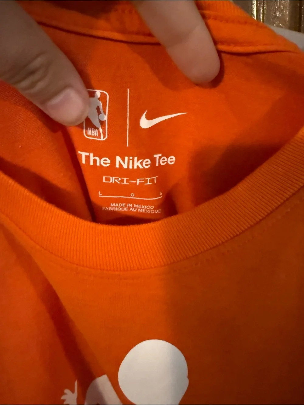 Nike WNBA Orange Short Sleeve Basketball Logo Tee